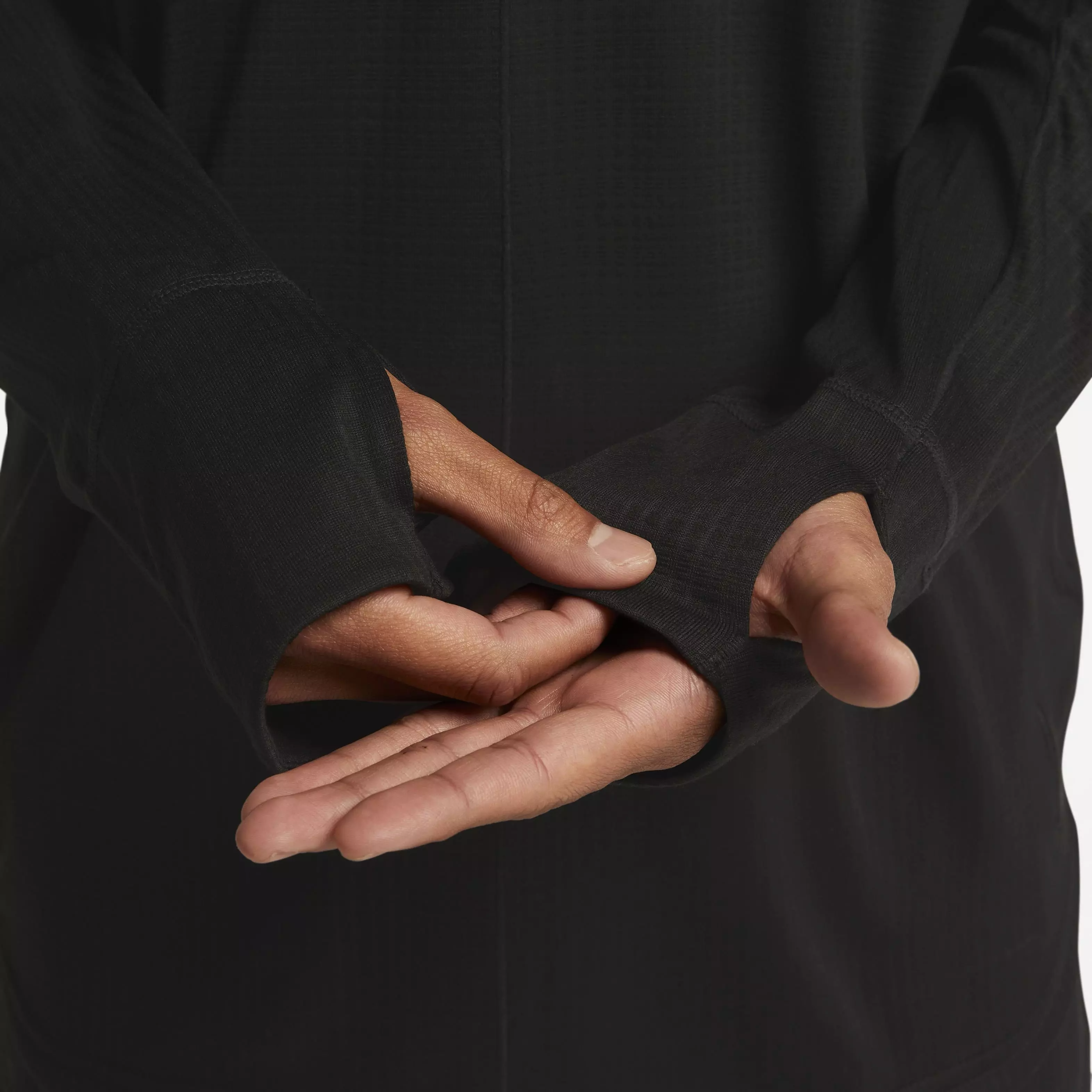 Nike Men's Dri-FIT Statement Jersey Crew Yoga Top - BLACK