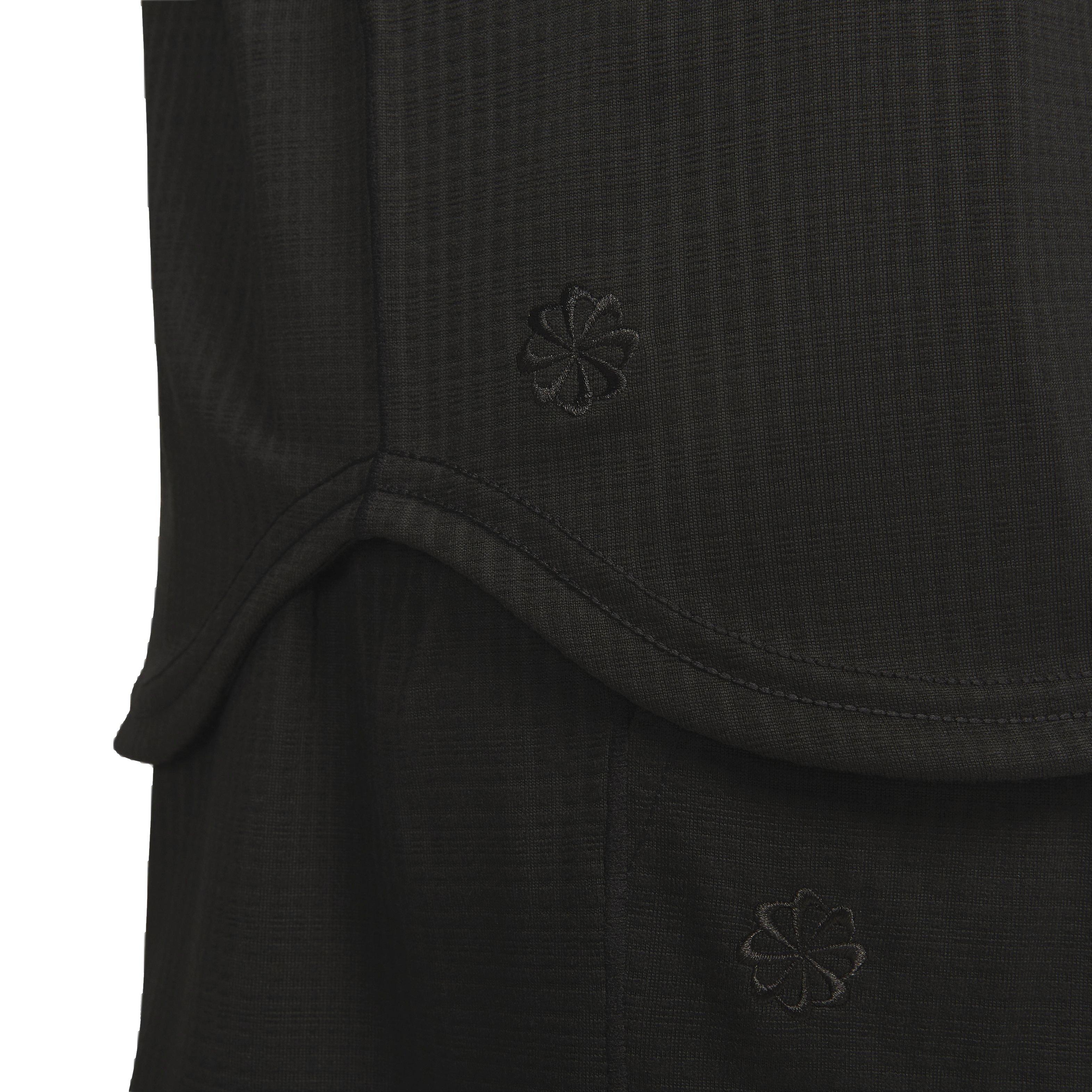 Nike Men's Dri-FIT Statement Jersey Crew Yoga Top - BLACK Thumbnail View 5