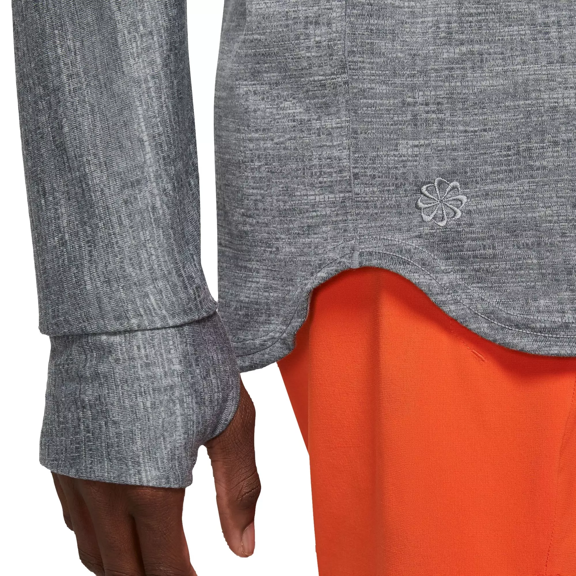 Nike Men's Dri-FIT Statement Jersey Crew Yoga Top - GREY