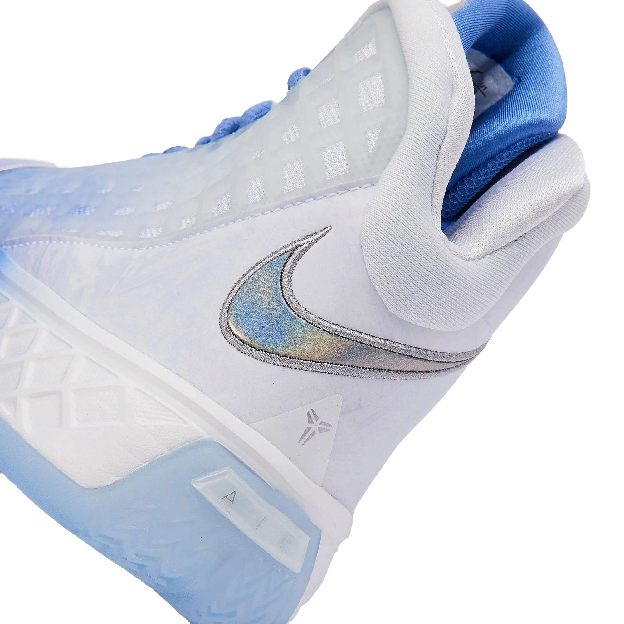 Nike Kobe 3 Protro &ldquo;Christmas&rdquo; Grade School Kids' Basketball Shoe - BLUE/WHITE Thumbnail View 5