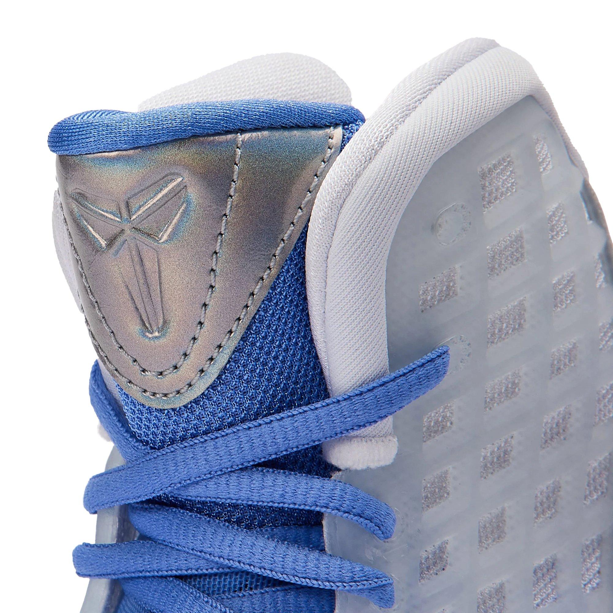 Nike Kobe 3 Protro &ldquo;Christmas&rdquo; Grade School Kids' Basketball Shoe - BLUE/WHITE Thumbnail View 7