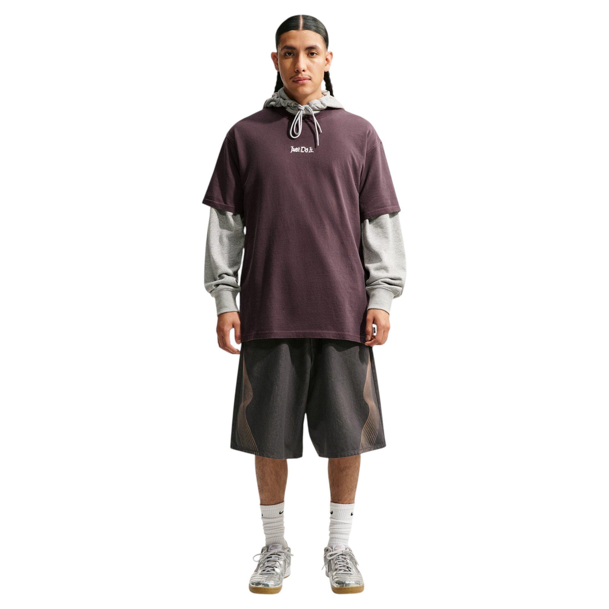 Nike Men's Sportswear Just Do It T-Shirt - TATTOO PURPLE