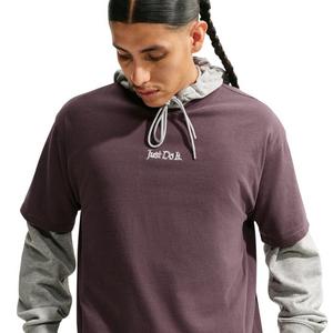 Nike Men's Sportswear Just Do It T-Shirt - TATTOO PURPLE