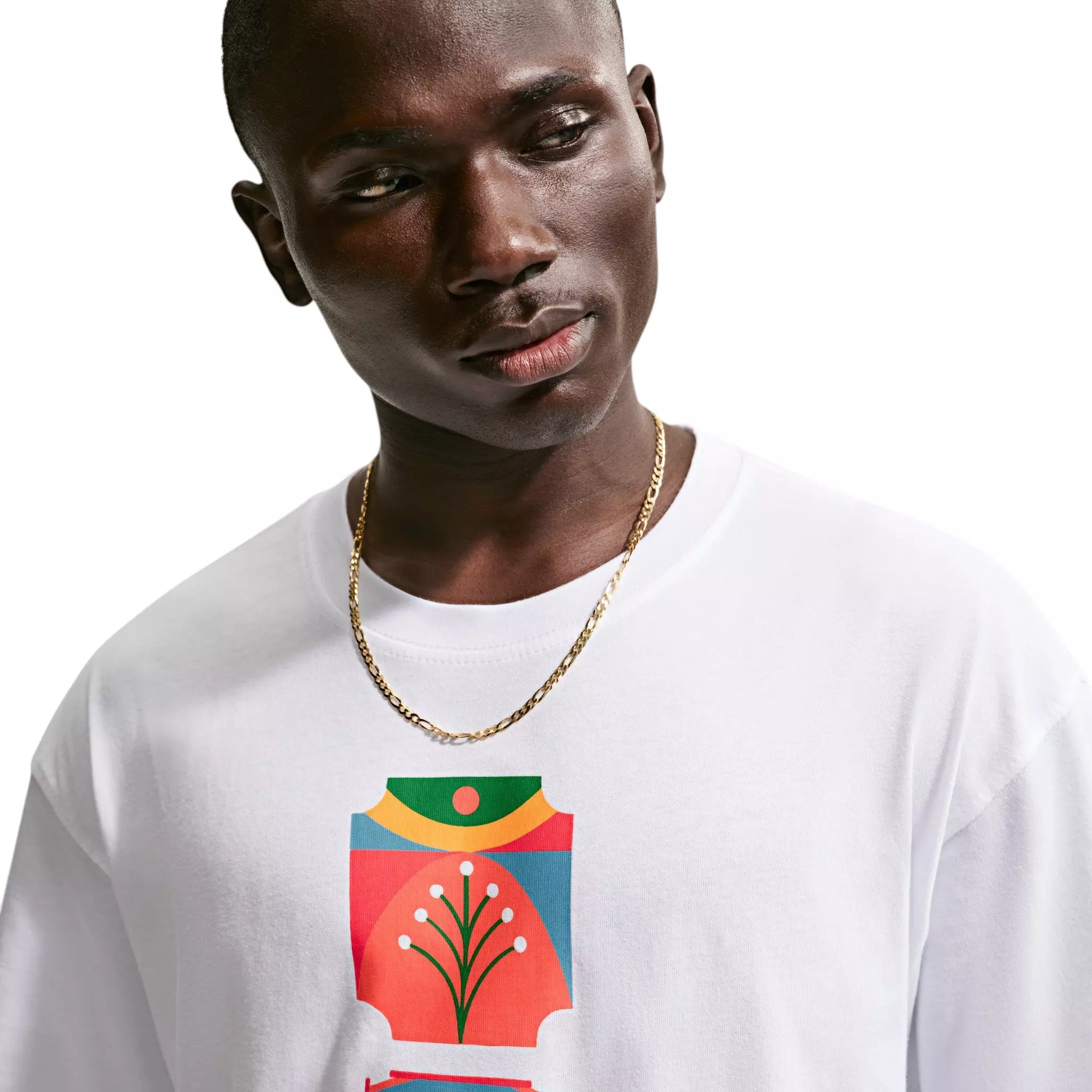 Nike Men's Sportswear Palm Tree T-Shirt - WHITE
