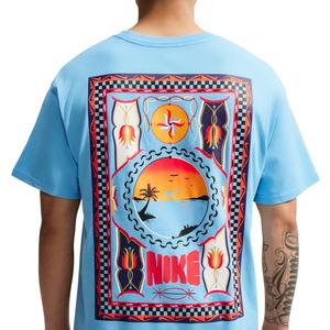 Nike Men's Sportswear Palm Tree T-Shirt - BLUE