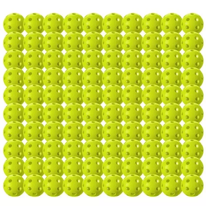 Franklin Sports X-26 100 Count Indoor Pickleballs - LIME