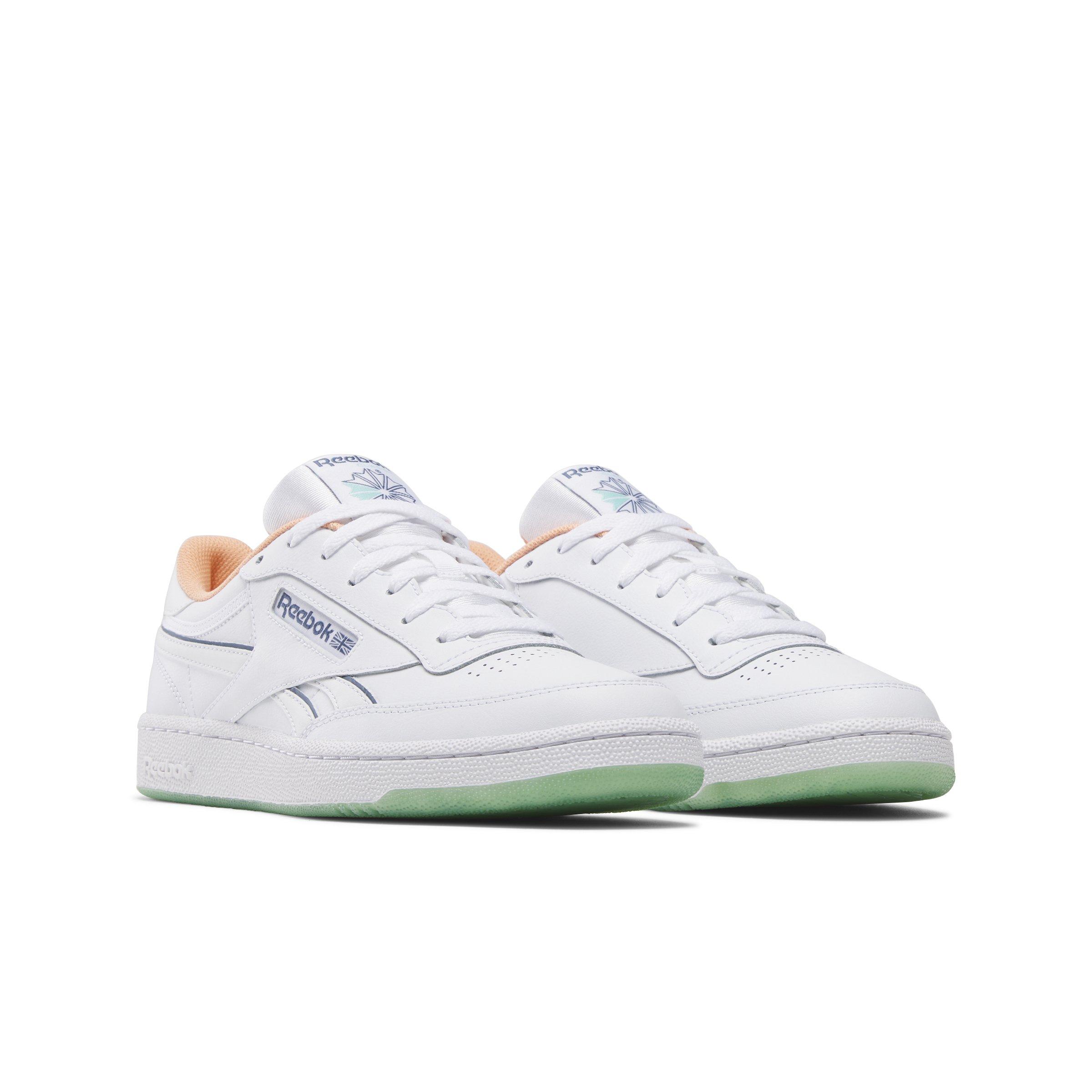 Reebok Club C Revenge "White/Navy/Light Orange" Unisex Shoe - WHITE/NAVY/LT ORANGE Thumbnail View 2