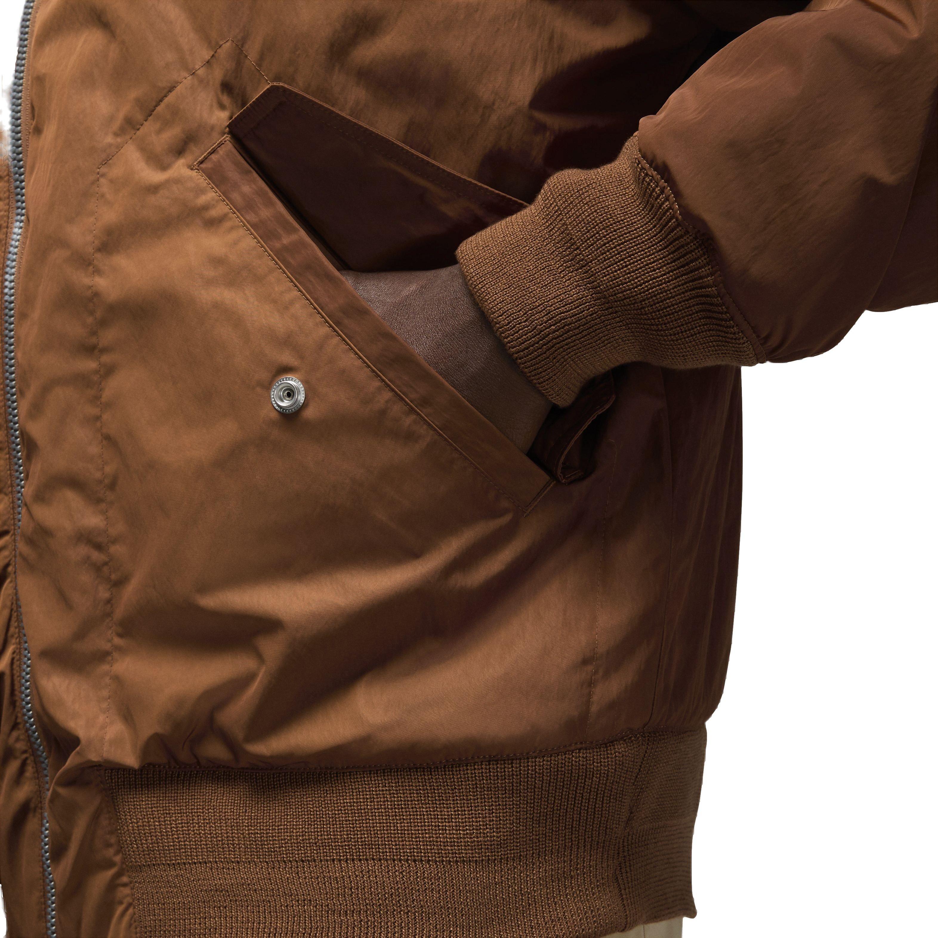 Jordan Men's Essentials Statement Renegade Jacket - BROWN Thumbnail View 6