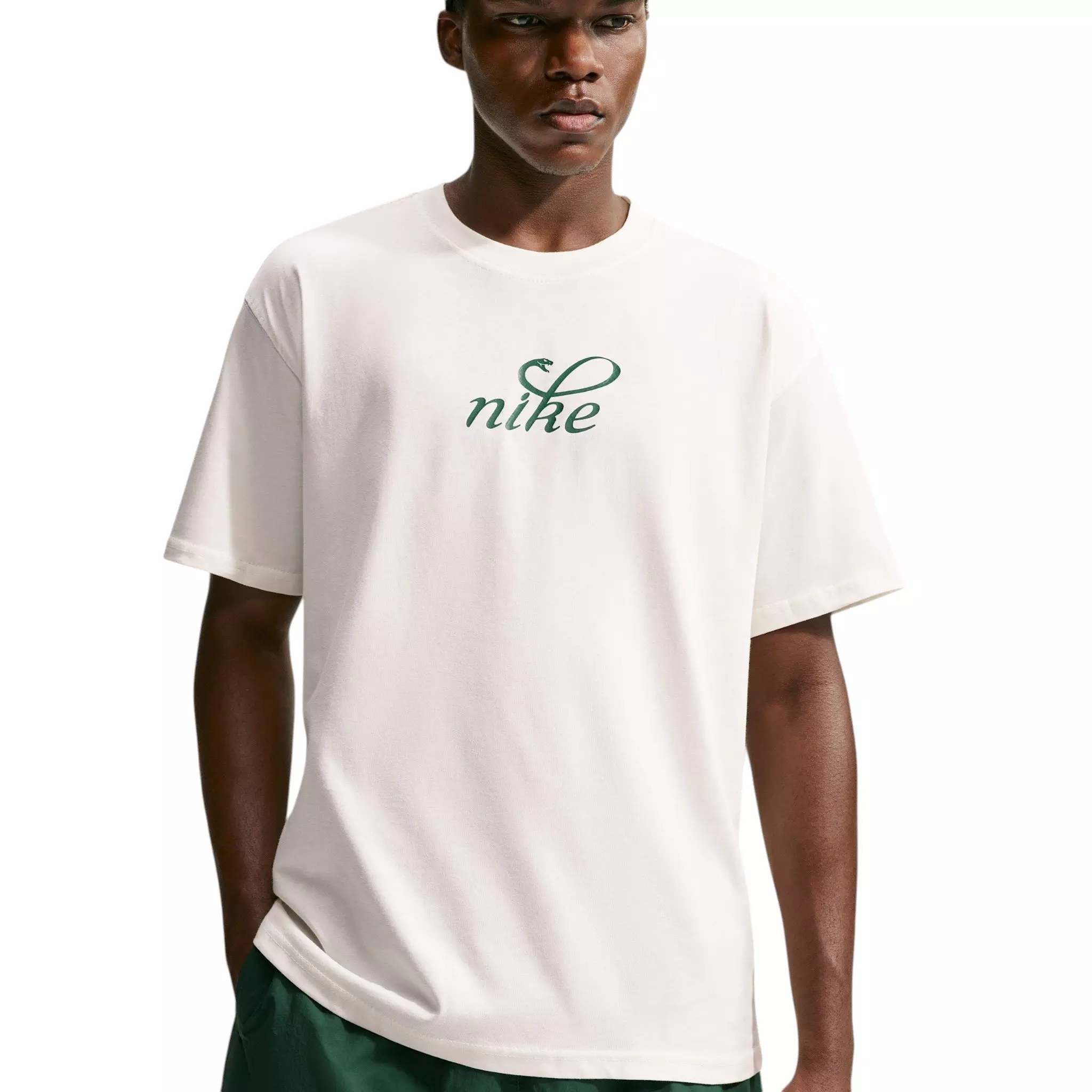 Nike Men's Sportswear Snakeskin T-Shirt - WHITE