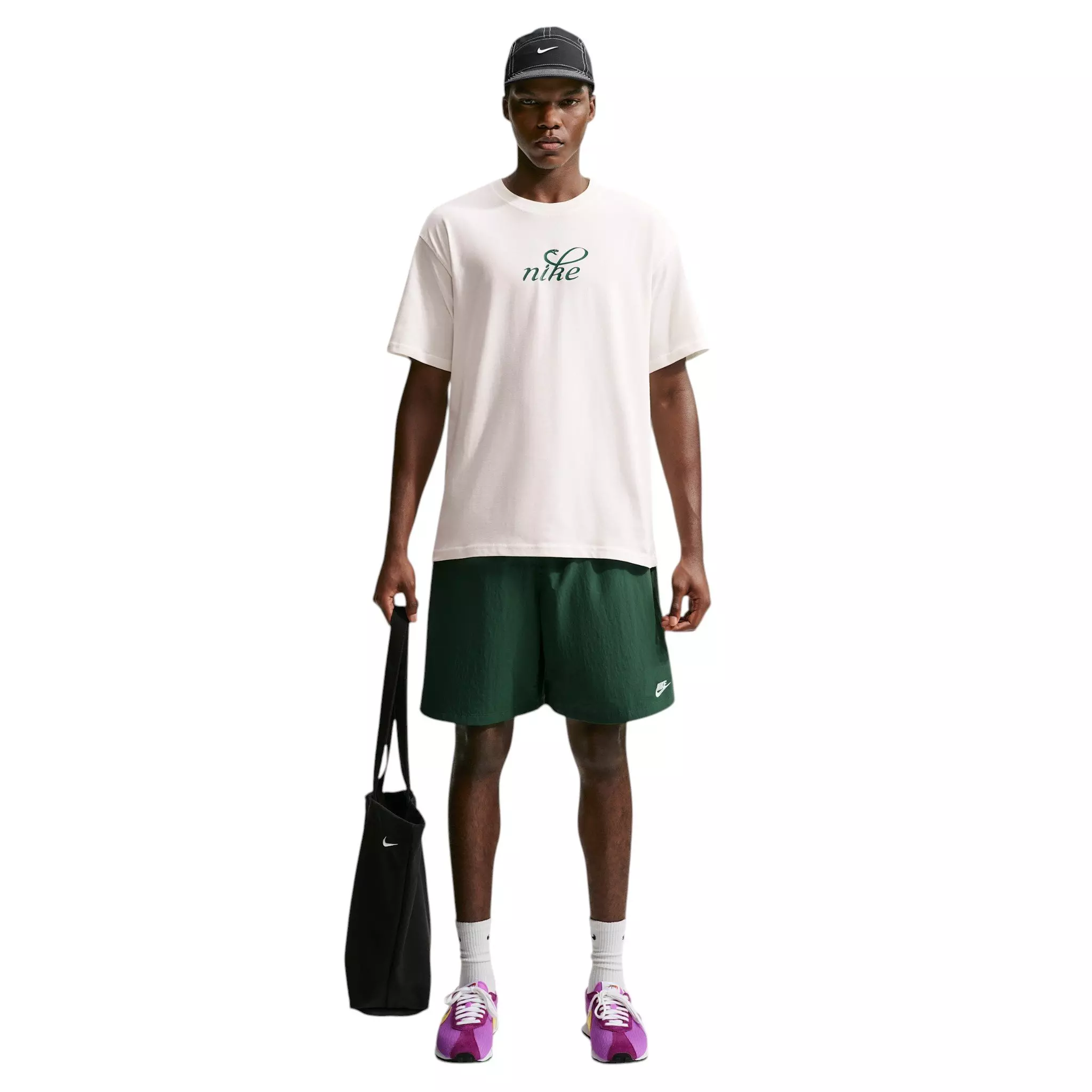 Nike Men's Sportswear Snakeskin T-Shirt - WHITE