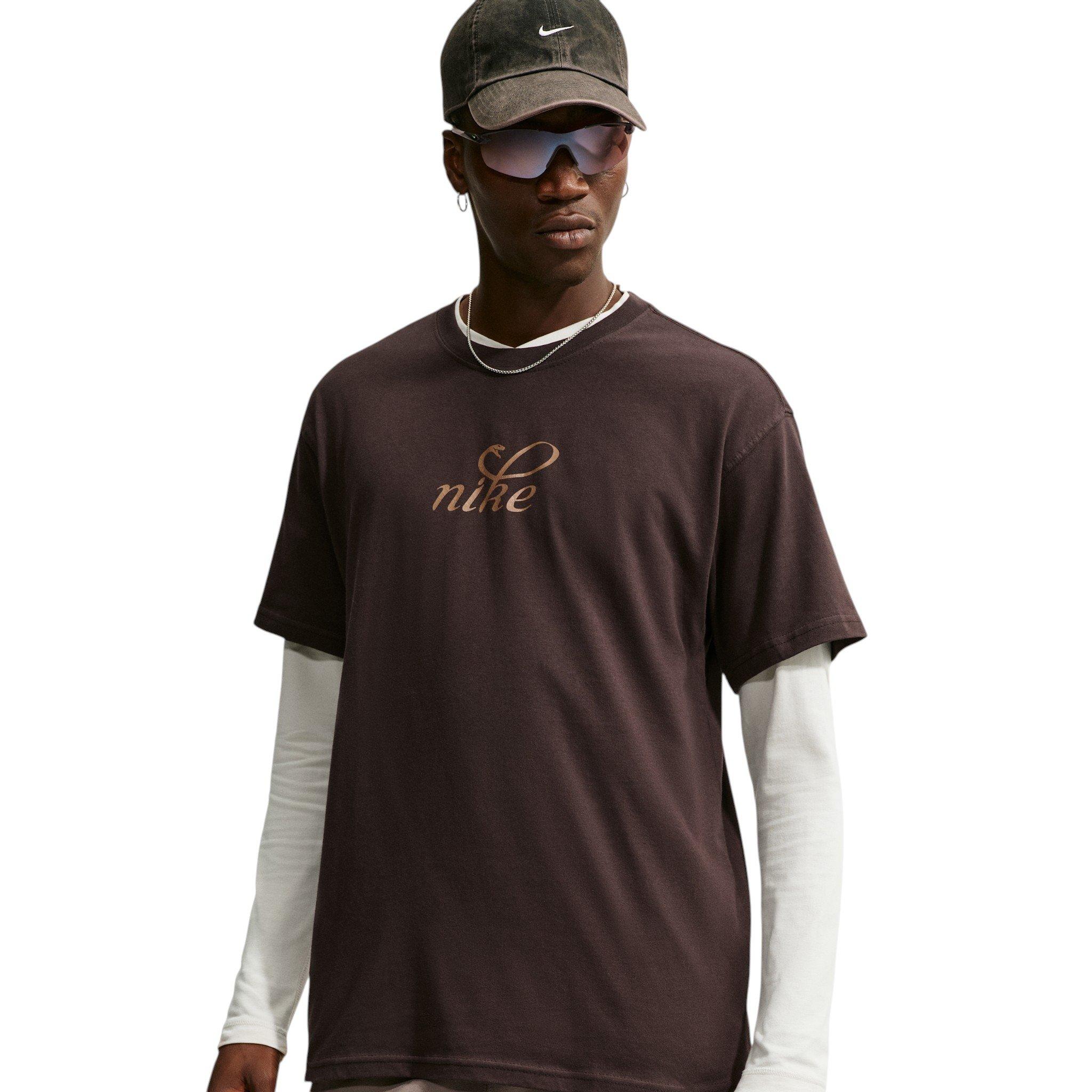 Nike Men's Sportswear Snakeskin T-Shirt - BROWN