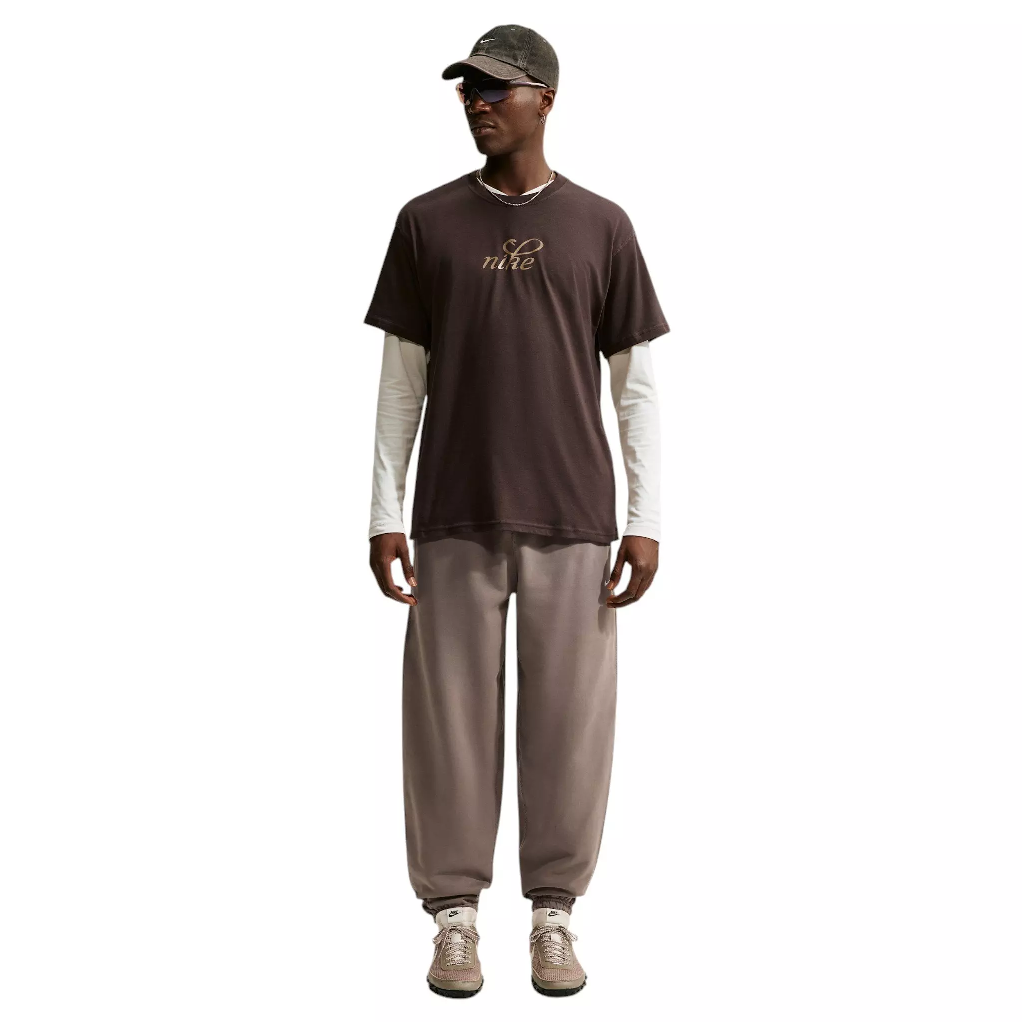 Nike Men's Sportswear Snakeskin T-Shirt - BROWN
