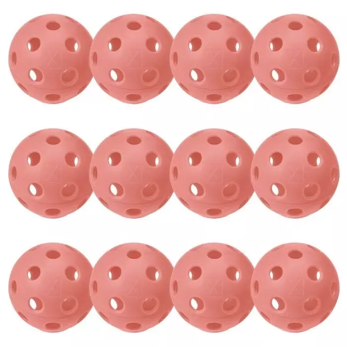 Franklin Sports 12 Count X-26 Indoor Pickleballs - PEACH