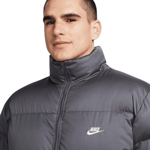 Nike Men's Club Puffer Jacket - Grey - GREY Thumbnail View 3