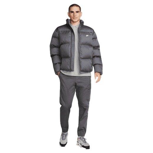 Nike Men's Club Puffer Jacket - Grey - GREY Thumbnail View 6