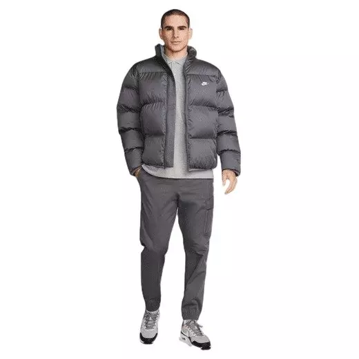 Nike Men's Club Puffer Jacket - Grey - GREY