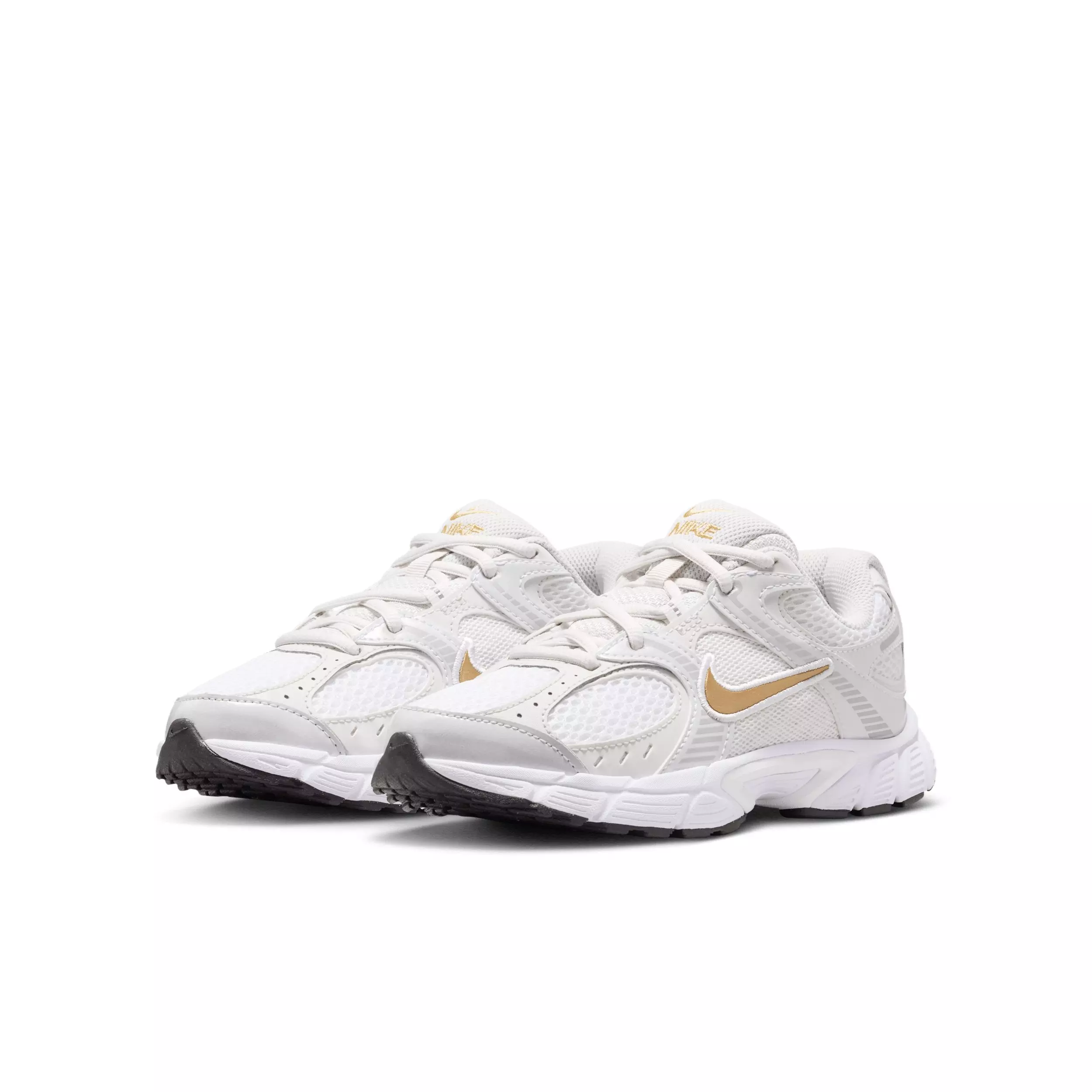 Nike V5 RNR "White/Metallic Silver/Photon Dust/Metallic Gold" Grade School Girls' Shoe - WHITE/SILVER/DUST/GOLD