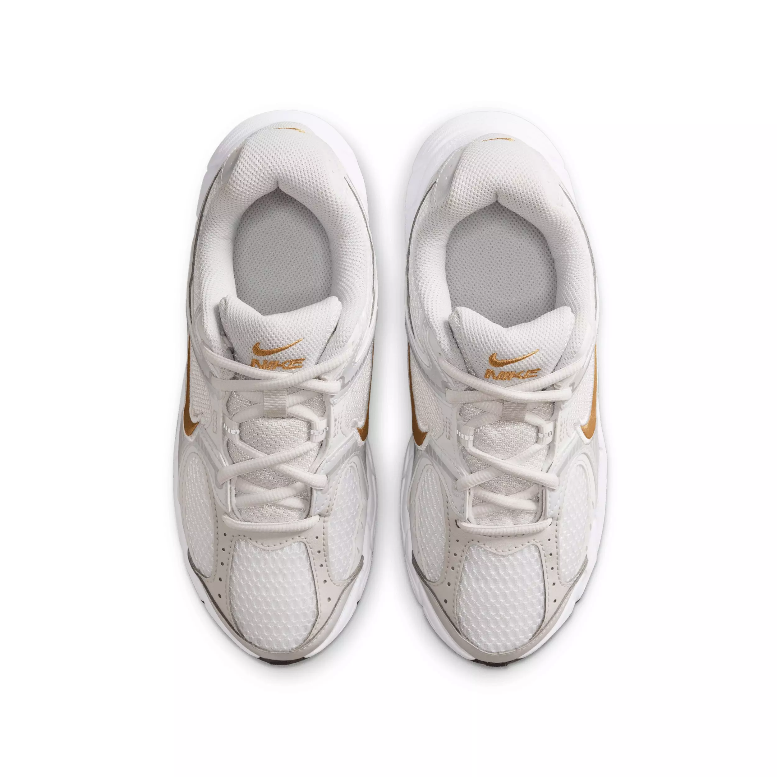 Nike V5 RNR "White/Metallic Silver/Photon Dust/Metallic Gold" Grade School Girls' Shoe - WHITE/SILVER/DUST/GOLD