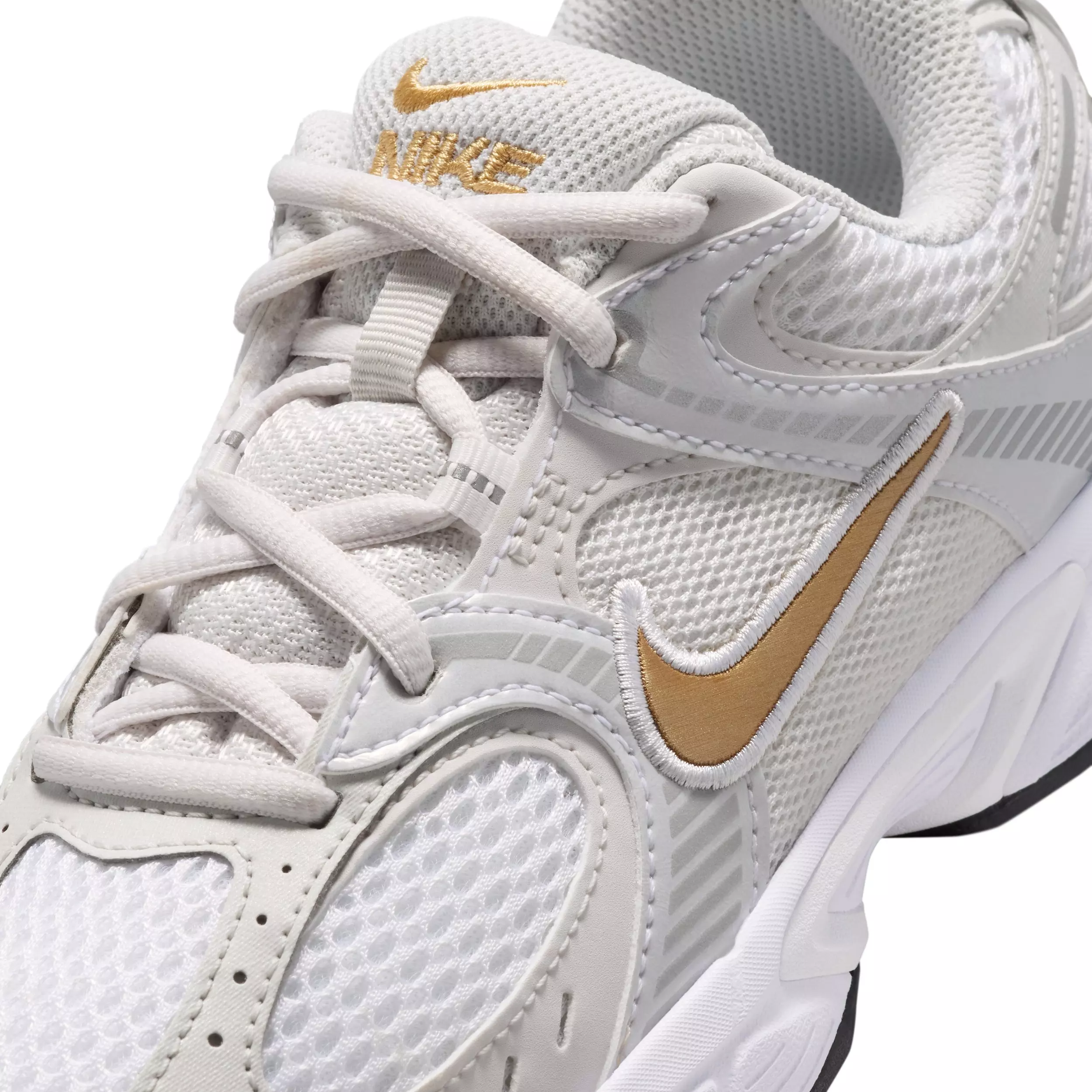 Nike V5 RNR "White/Metallic Silver/Photon Dust/Metallic Gold" Grade School Girls' Shoe - WHITE/SILVER/DUST/GOLD