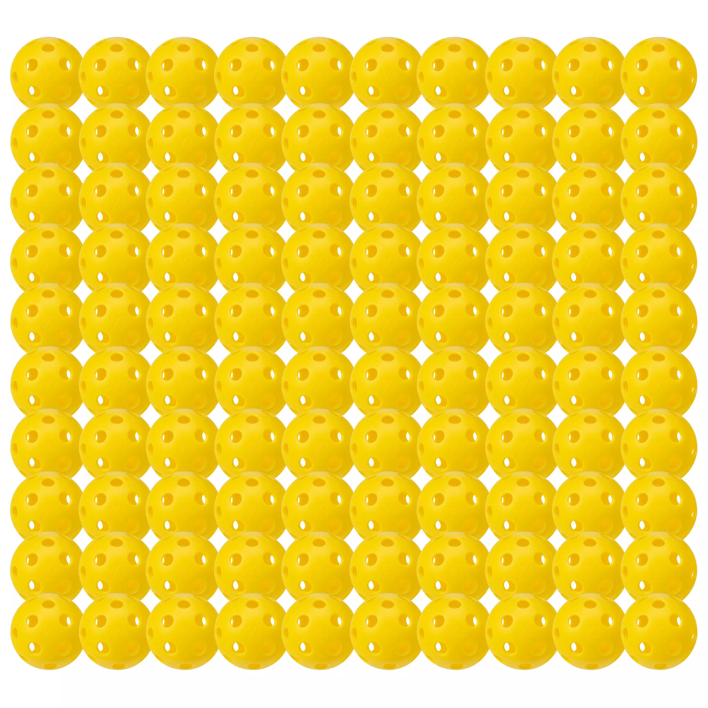 Franklin Sports 100 Count X-26 Indoor Pickleballs - YELLOW