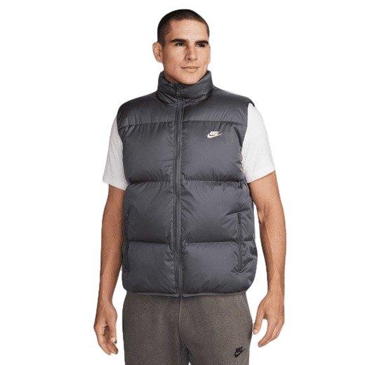 Nike Men's Club Therma-FIT Puffer Vest - Grey - GREY Thumbnail View 1