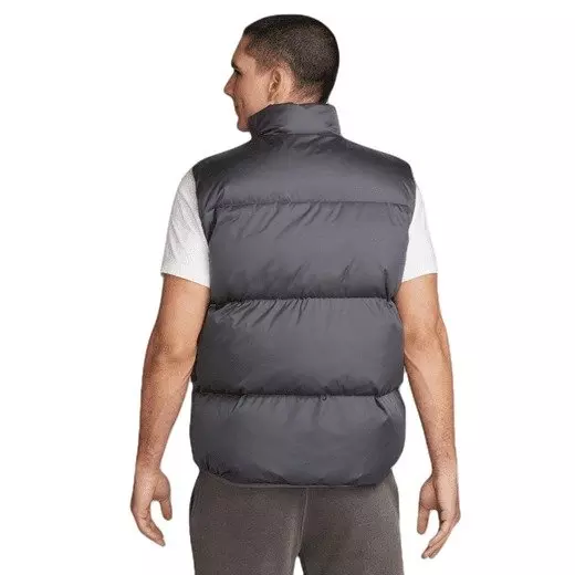 Nike Men's Club Therma-FIT Puffer Vest - Grey - GREY