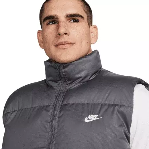 Nike Men's Club Therma-FIT Puffer Vest - Grey - GREY