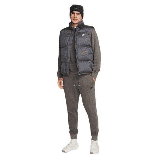 Nike Men's Club Therma-FIT Puffer Vest - Grey - GREY Thumbnail View 6