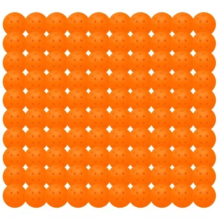 Franklin Sports X-40 100 Count Outdoor Pickleballs - ORANGE