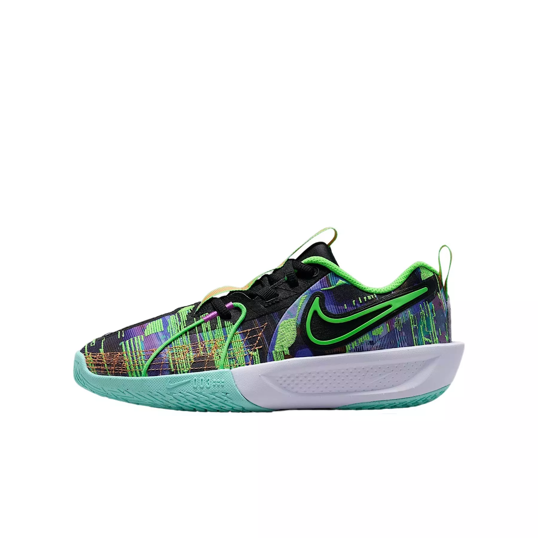 Nike G.T. Cut 3 SE "Blue Void/Violet/Turquoise/Green Strike" Grade School Boys' Basketball Shoe - BLUE/VIOLET/TURQUOISE/GREEN