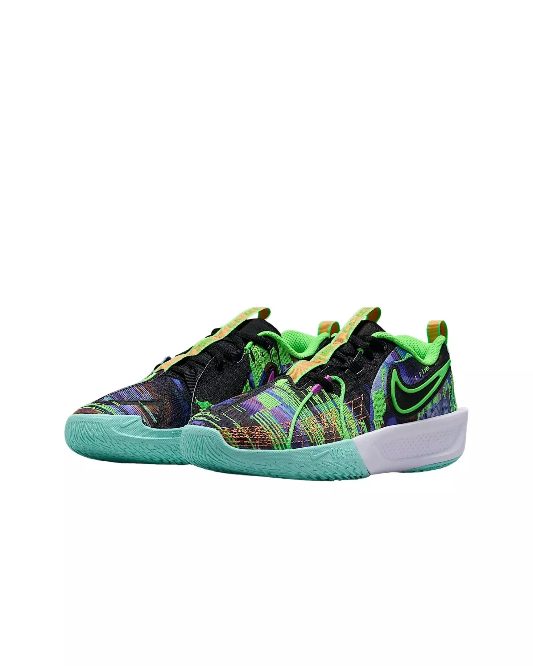 Nike G.T. Cut 3 SE "Blue Void/Violet/Turquoise/Green Strike" Grade School Boys' Basketball Shoe - BLUE/VIOLET/TURQUOISE/GREEN
