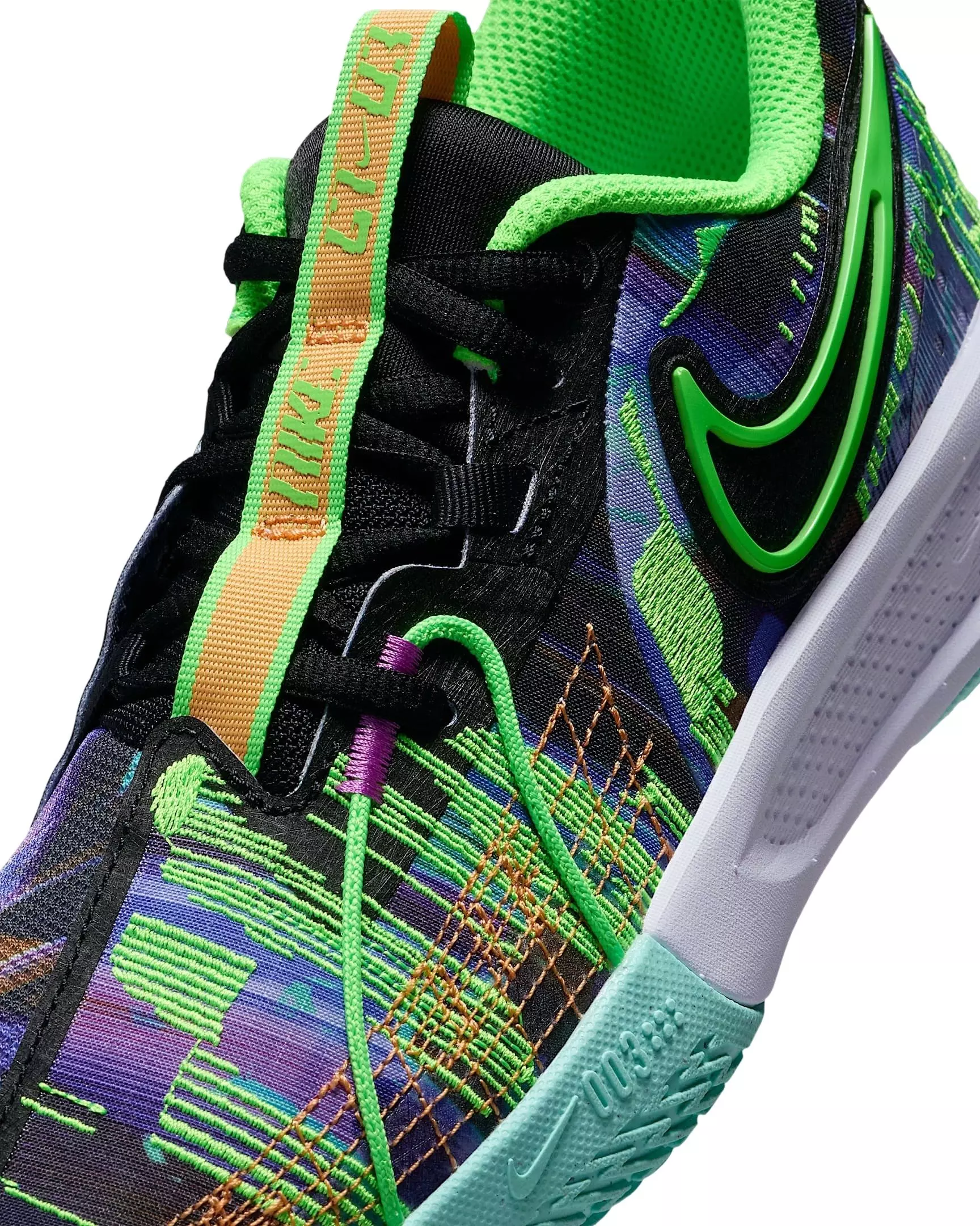 Nike G.T. Cut 3 SE "Blue Void/Violet/Turquoise/Green Strike" Grade School Boys' Basketball Shoe - BLUE/VIOLET/TURQUOISE/GREEN