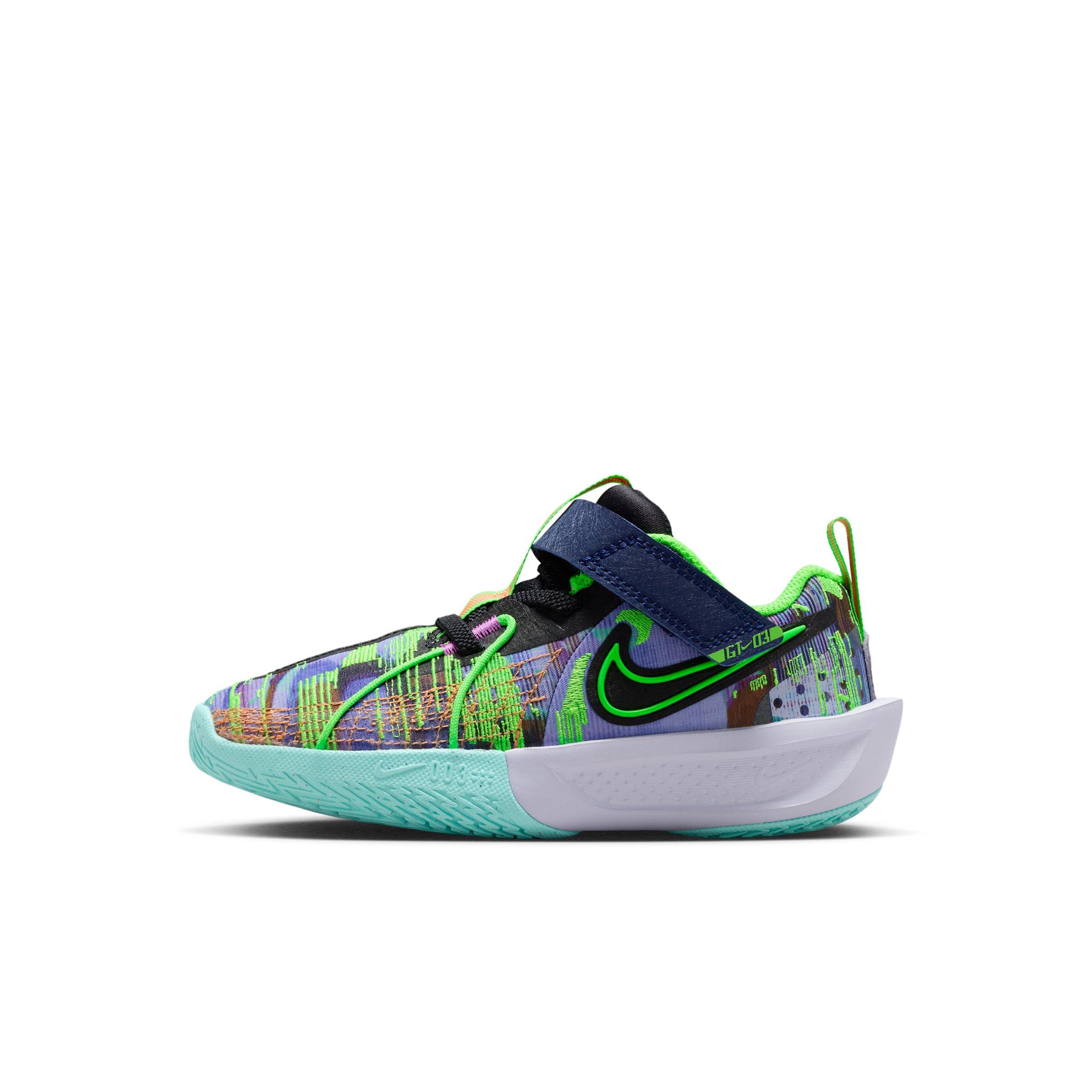 Nike G.T. Cut 3 SE Preschool Boys' "Blue Void/Violet/Bleached Turquoise/Green" Basketball Shoe