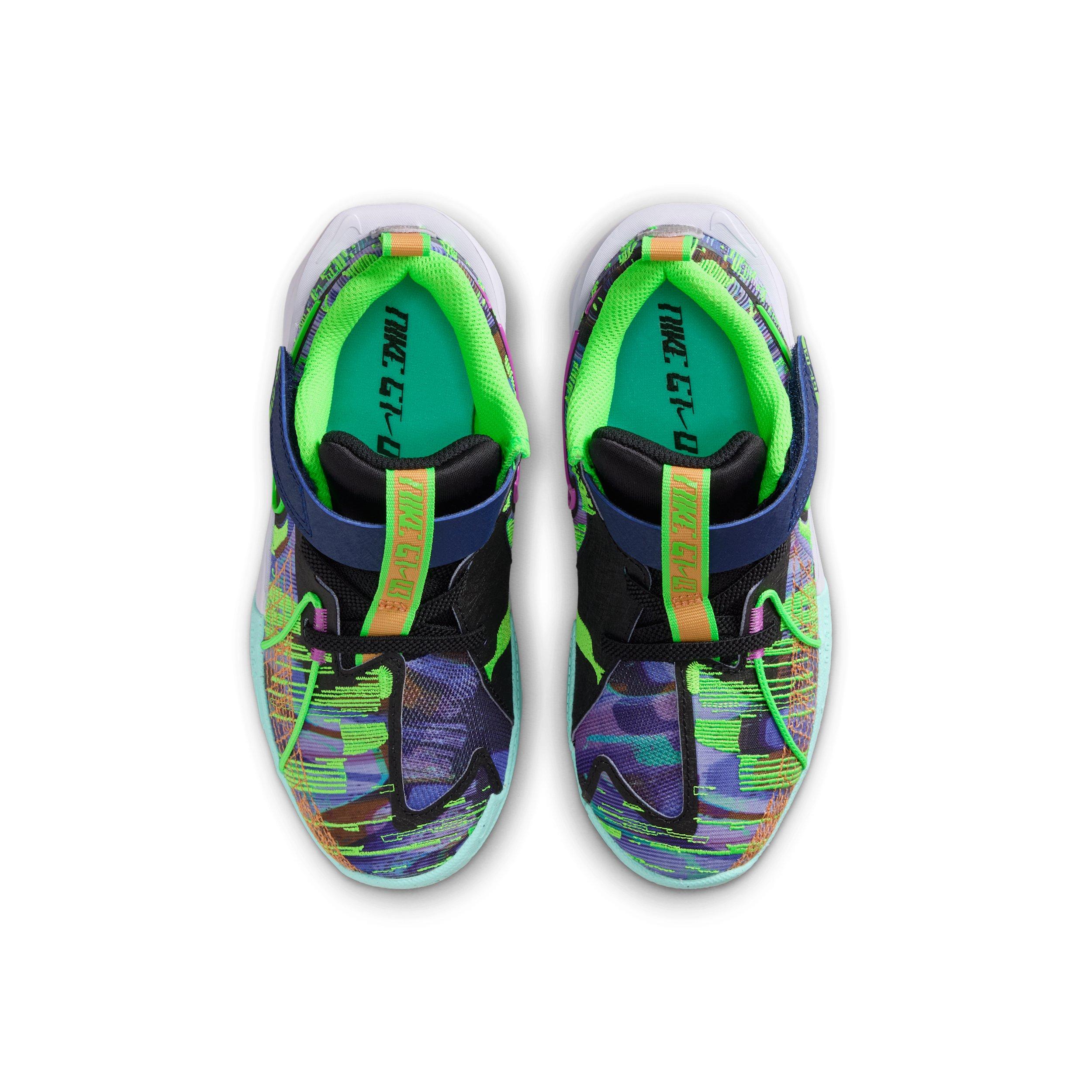 Nike G.T. Cut 3 SE Preschool Boys' "Blue Void/Violet/Bleached Turquoise/Green" Basketball Shoe