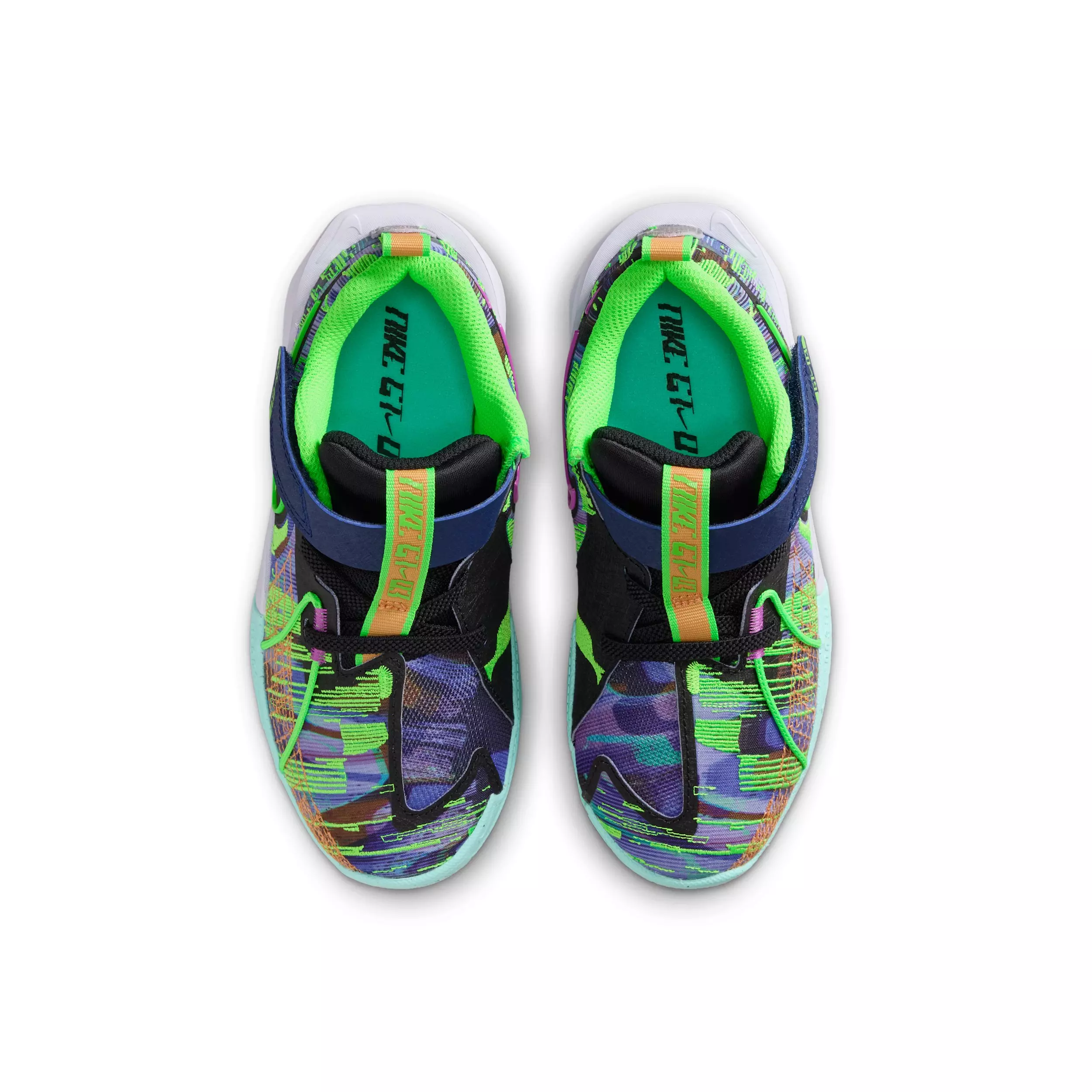 Nike G.T. Cut 3 SE "Blue Void/Violet/Bleached Turquoise/Green" Preschool Boys' Basketball Shoe - BLUE/VIOLET/TURQUOISE/GREEN