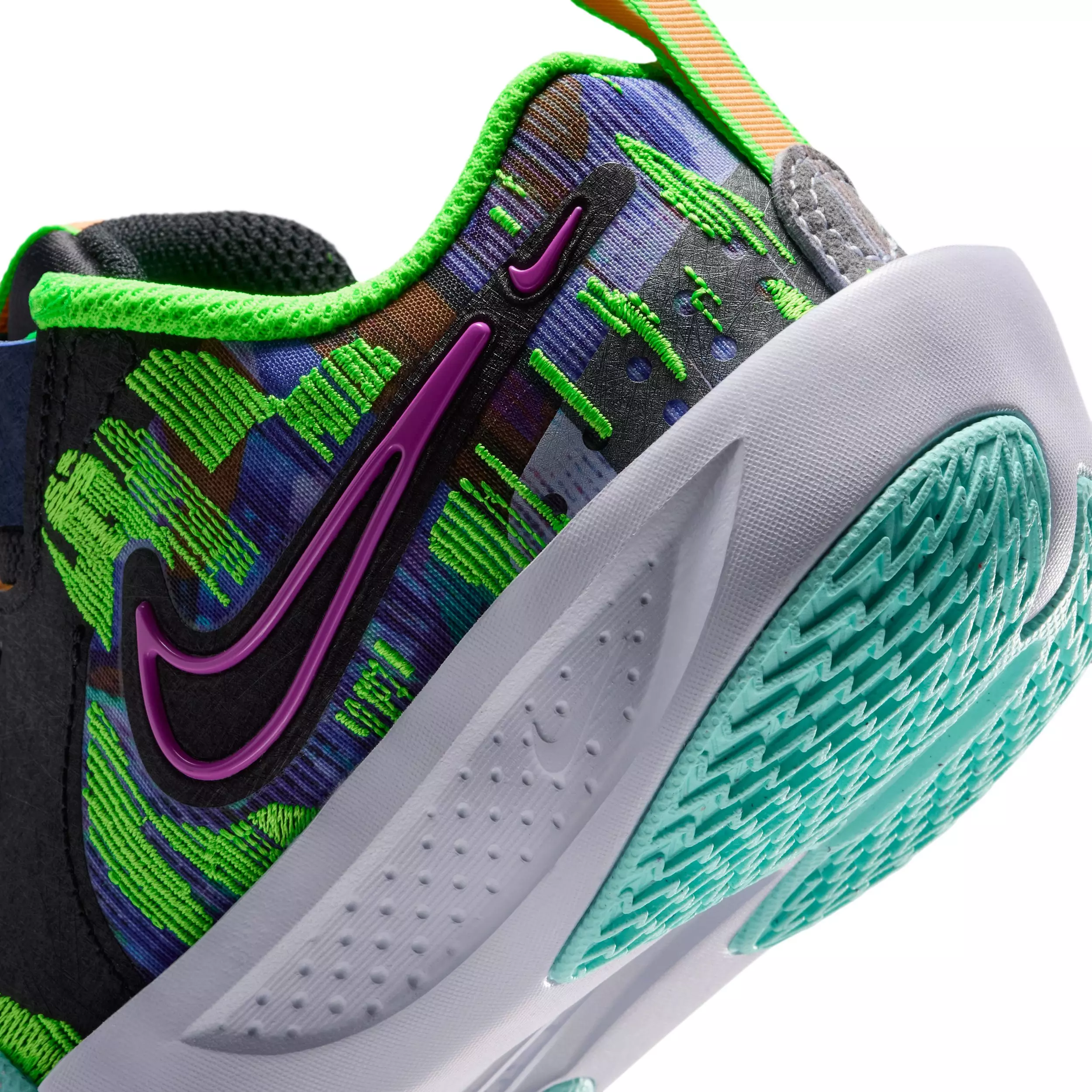 Nike G.T. Cut 3 SE "Blue Void/Violet/Bleached Turquoise/Green" Preschool Boys' Basketball Shoe - BLUE/VIOLET/TURQUOISE/GREEN