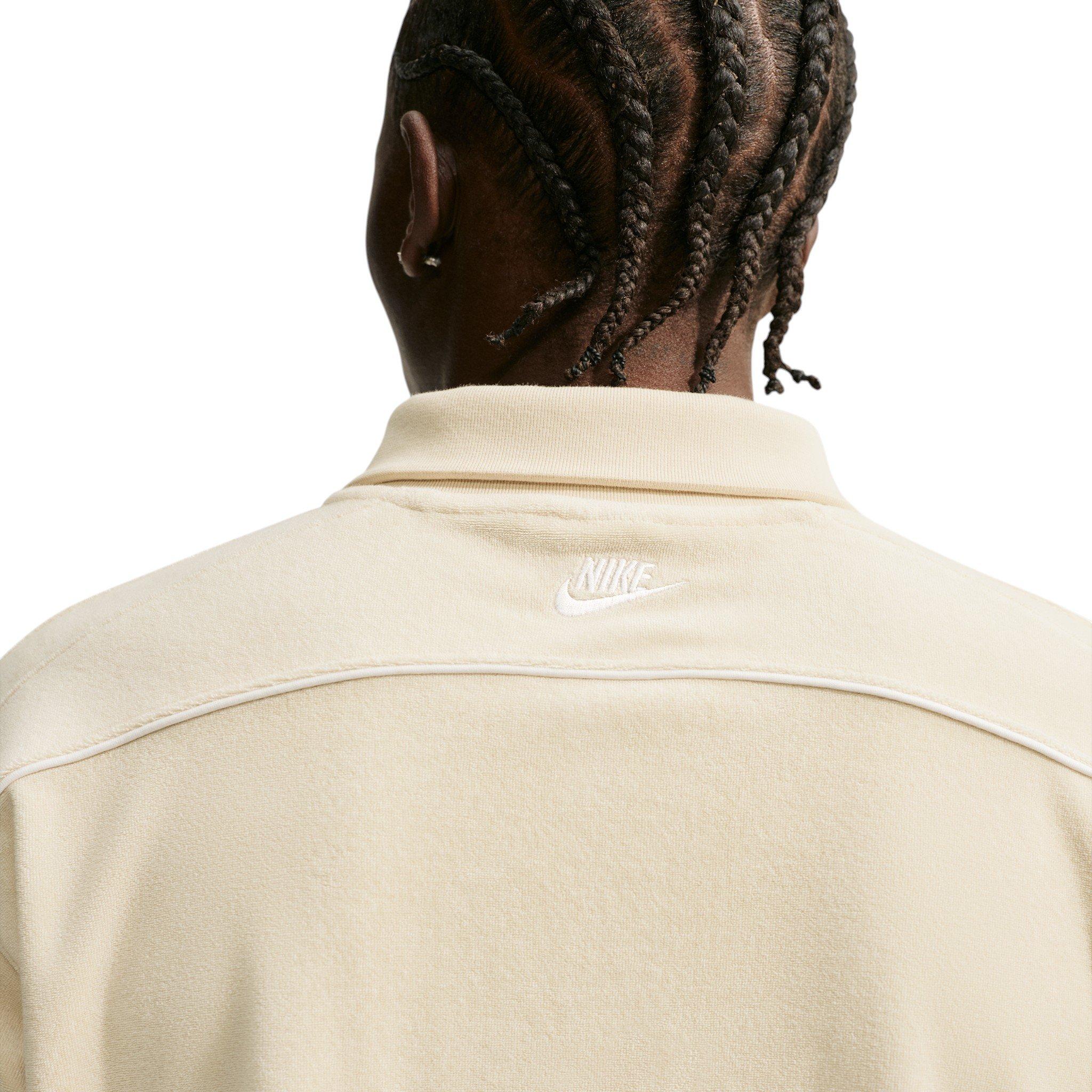 Nike Men's Sportswear Club French Terry Polo - BROWN