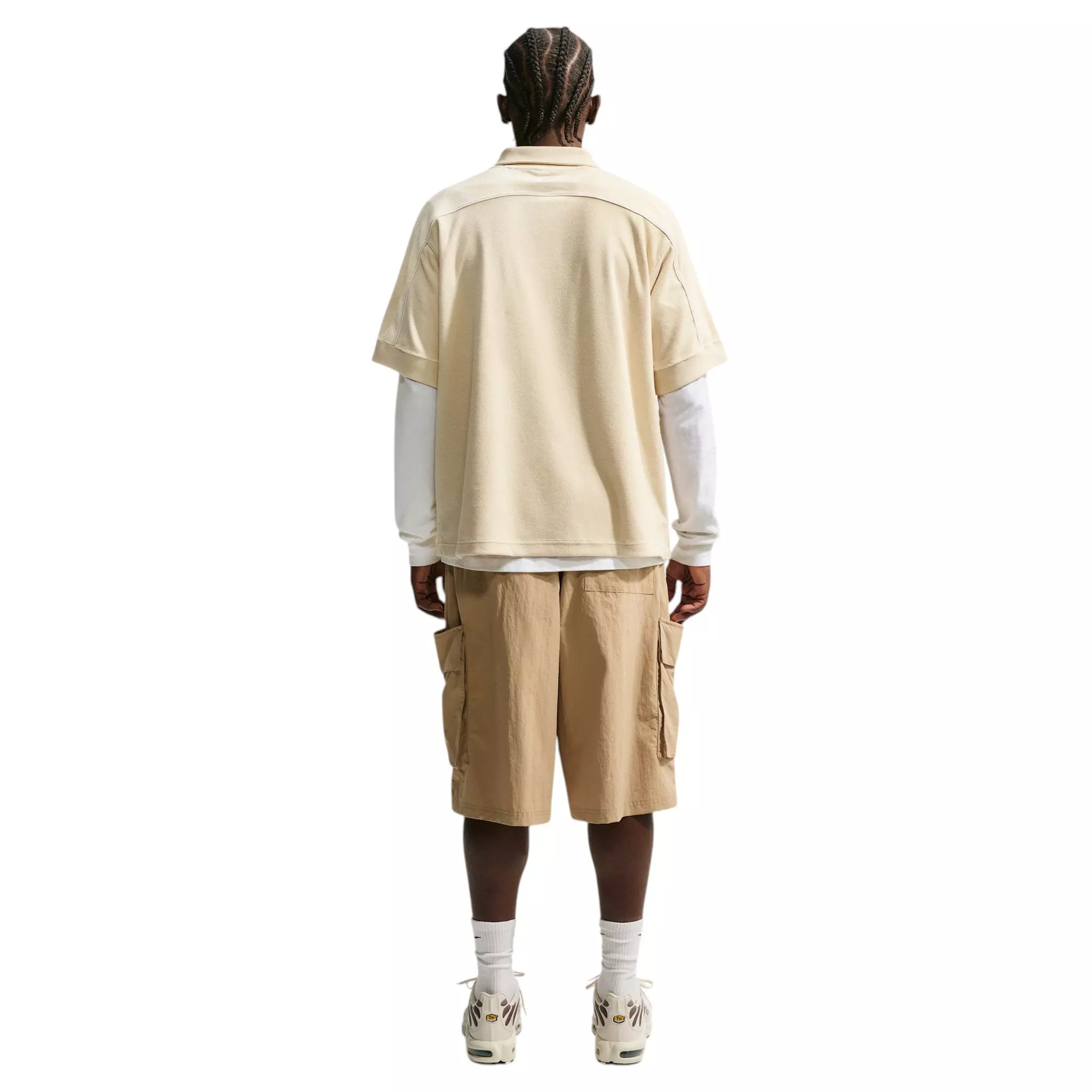 Nike Men's Sportswear Club French Terry Polo - BROWN