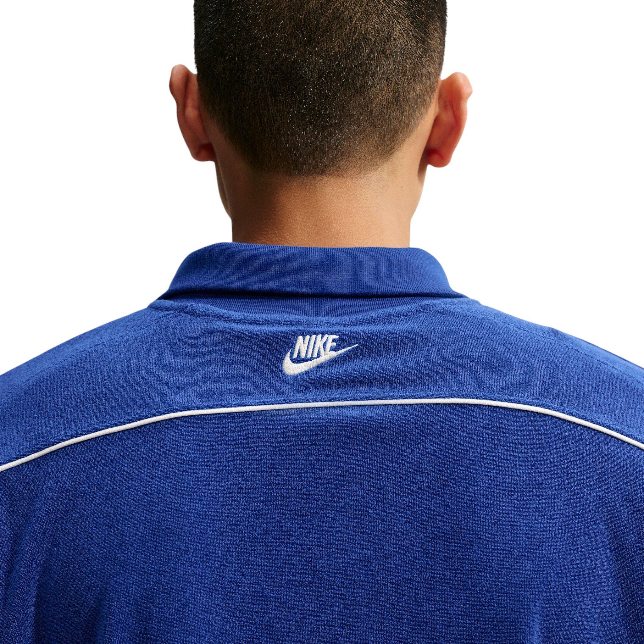 Nike Men's Sportswear Club French Terry Polo - BLUE