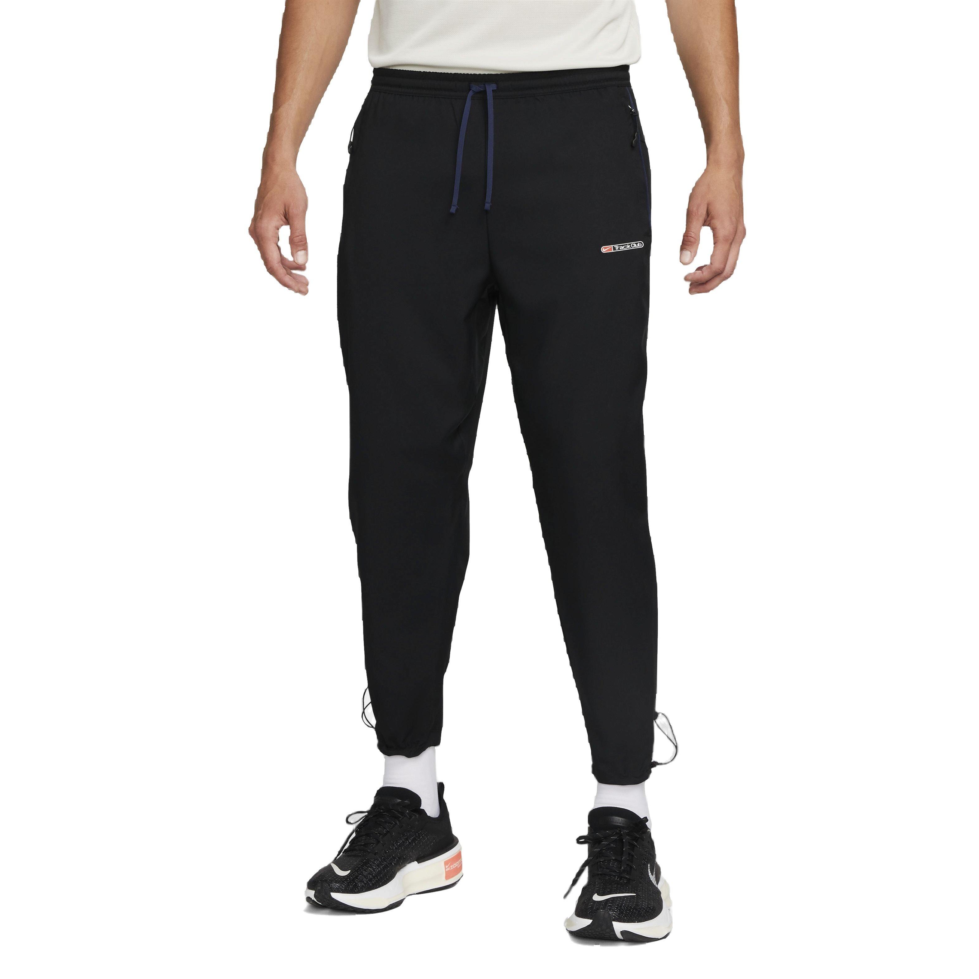 Nike Men's Dri-FIT Track Club Running Pants - BLACK Thumbnail View 1