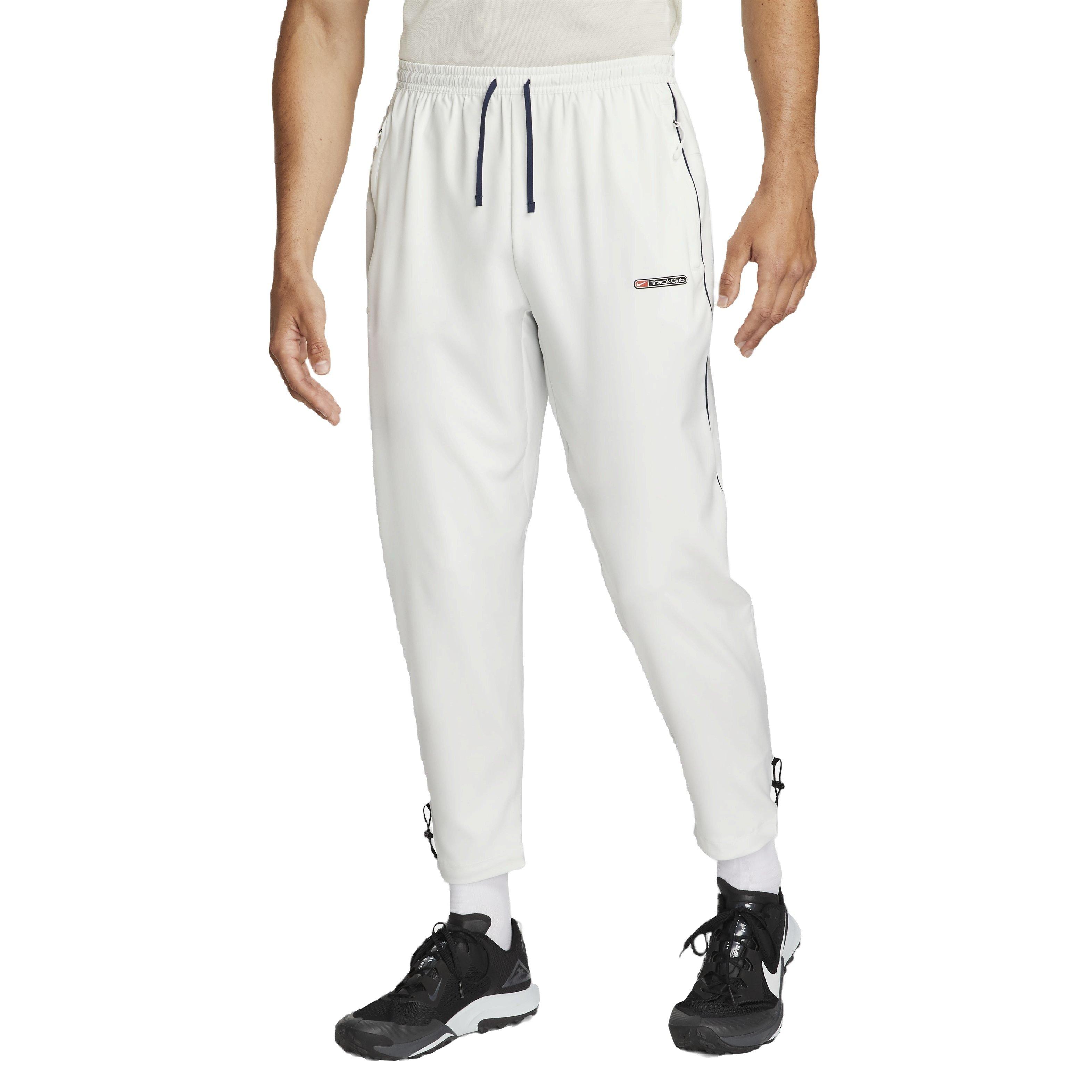 Nike Men's Dri-FIT Track Club Running Pants - WHITE Thumbnail View 1