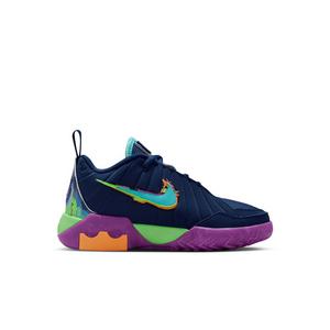 Nike LeBron Witness 9 "Blue Void/Purple/Green Strike/Turquoise" Preschool Boys' Basketball Shoe