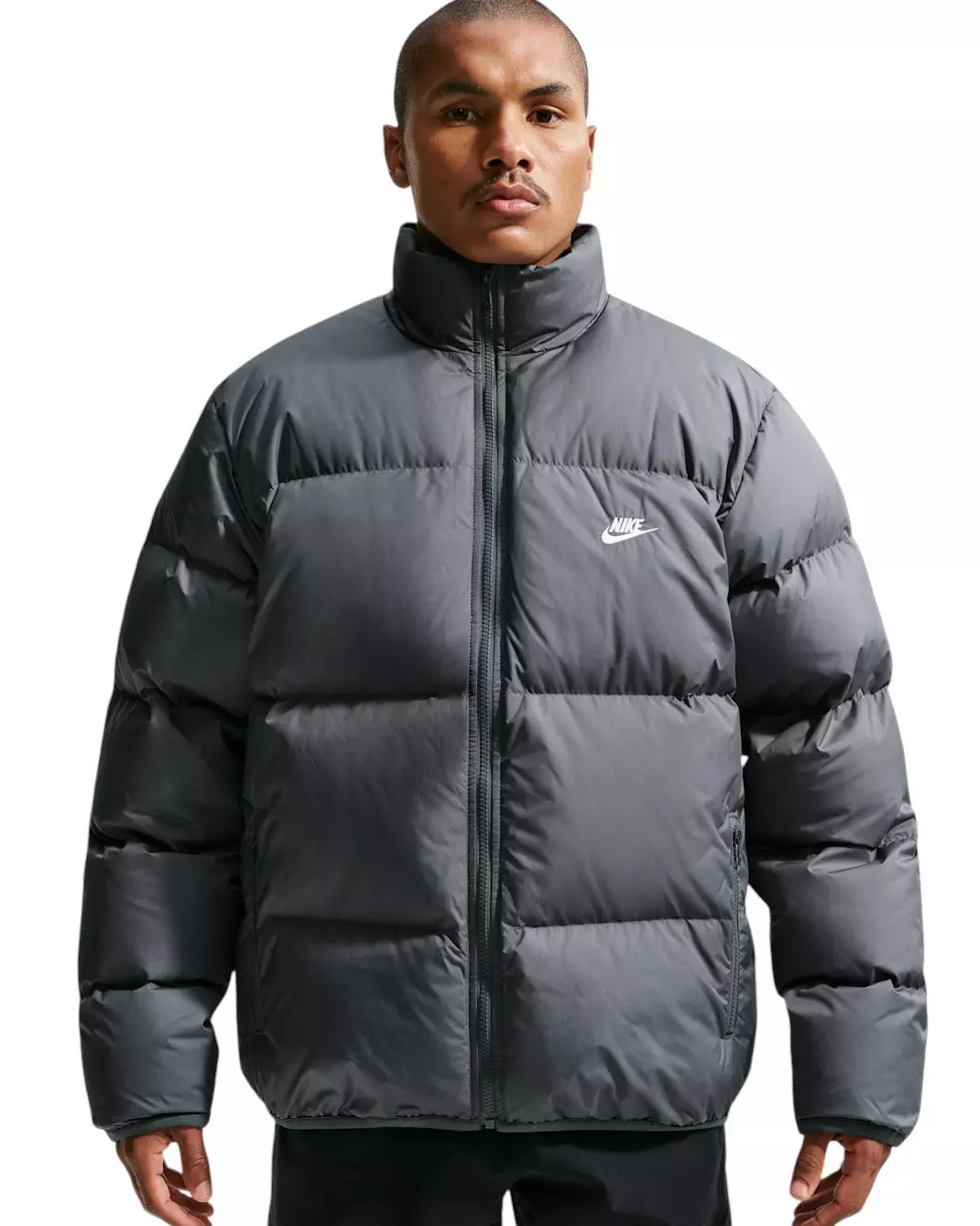Nike Men's Sportswear Club Therma-FIT Down Puffer Jacket - GREY