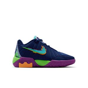 Nike LeBron Witness 9 "Blue Void/Purple/Green Strike/Turquoise" Grade School Boys' Basketball Shoe