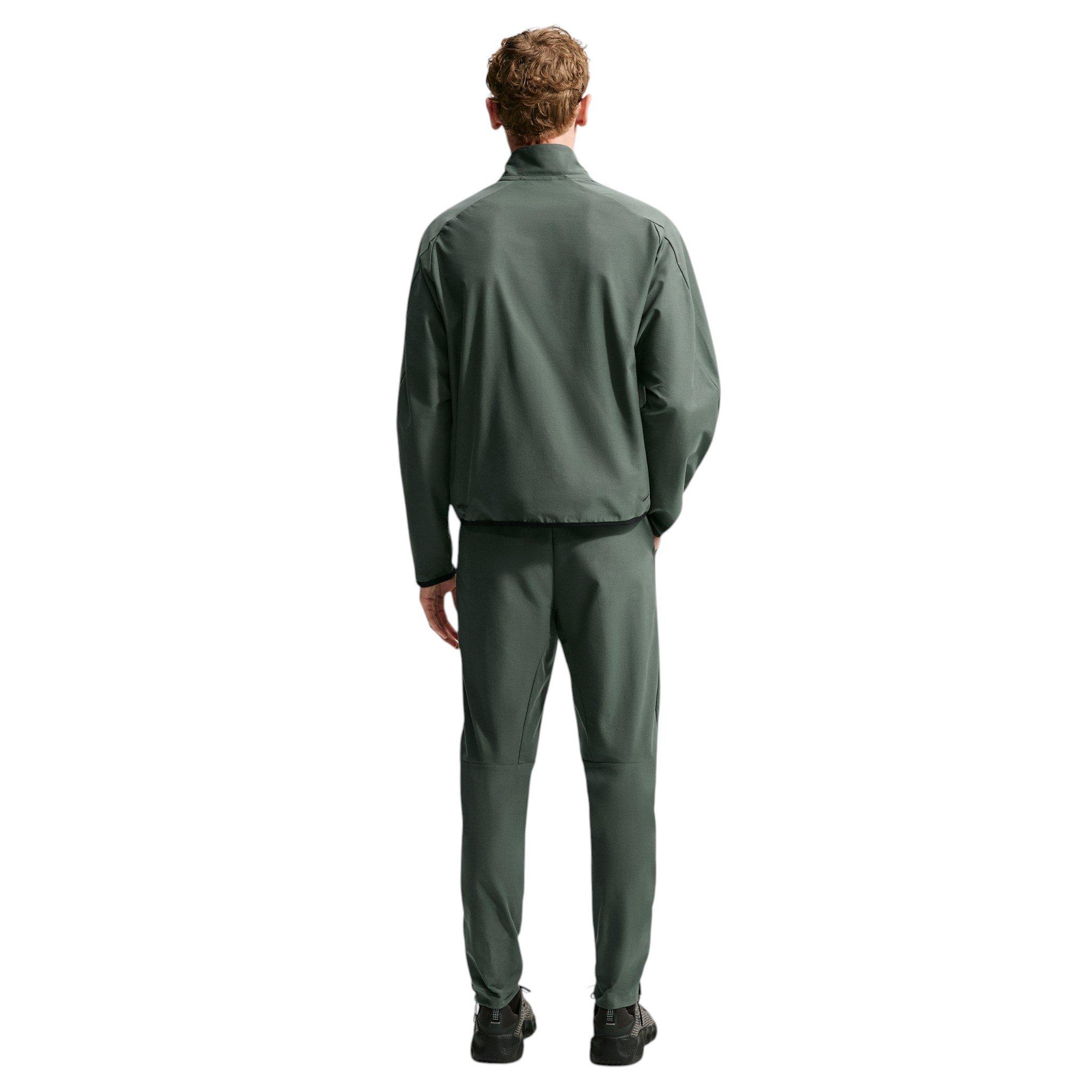 Nike Men's Sportswear Tech Dri-FIT Shori Knit Track Jacket - Camo Green/Black - GREEN/BLACK Thumbnail View 5