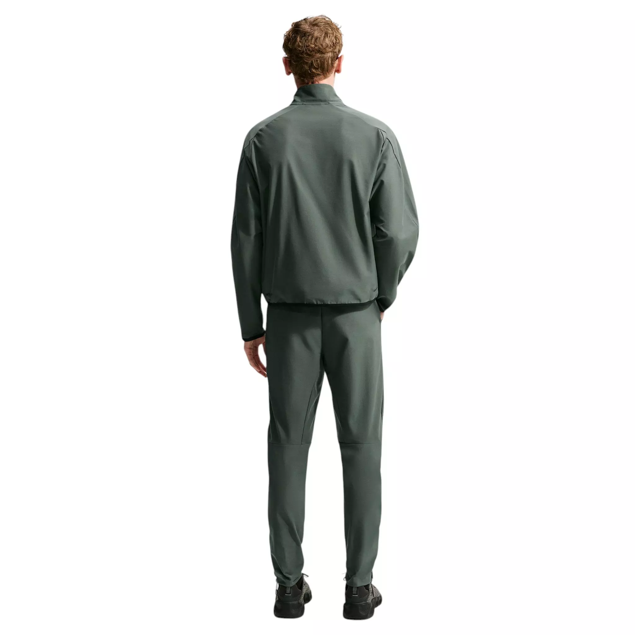 Nike Men's Sportswear Tech Dri-FIT Shori Knit Track Jacket - Camo Green/Black - GREEN/BLACK