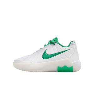 Nike LeBron Witness 9 "White/White/Metallic Gold/Stadium Green" Grade School Boys' Basketball Shoe