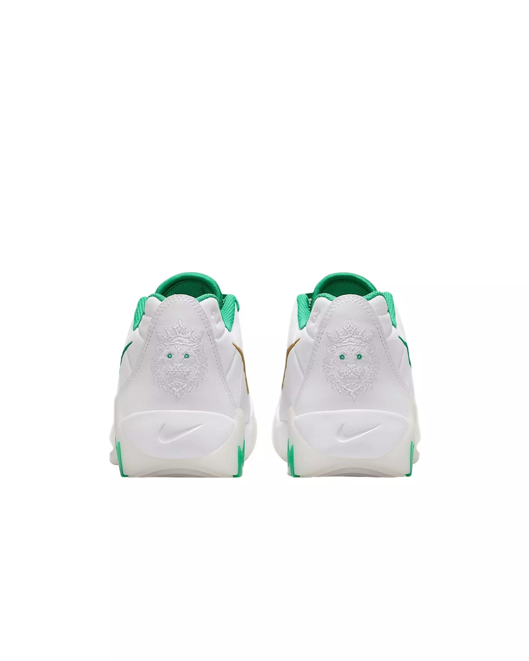 Nike LeBron Witness 9 "White/White/Metallic Gold/Stadium Green" Grade School Boys' Basketball Shoe - WHITE/WHITE/GOLD/GREEN