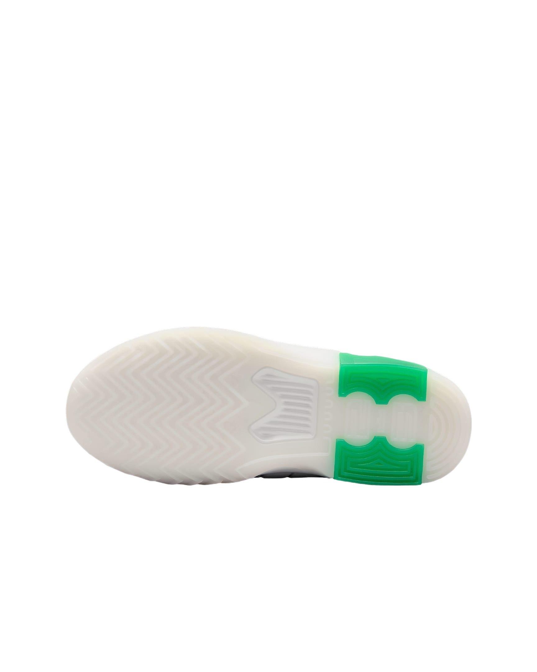 Nike LeBron Witness 9 Grade School Boys' "White/White/Metallic Gold/Stadium Green" Basketball Shoe