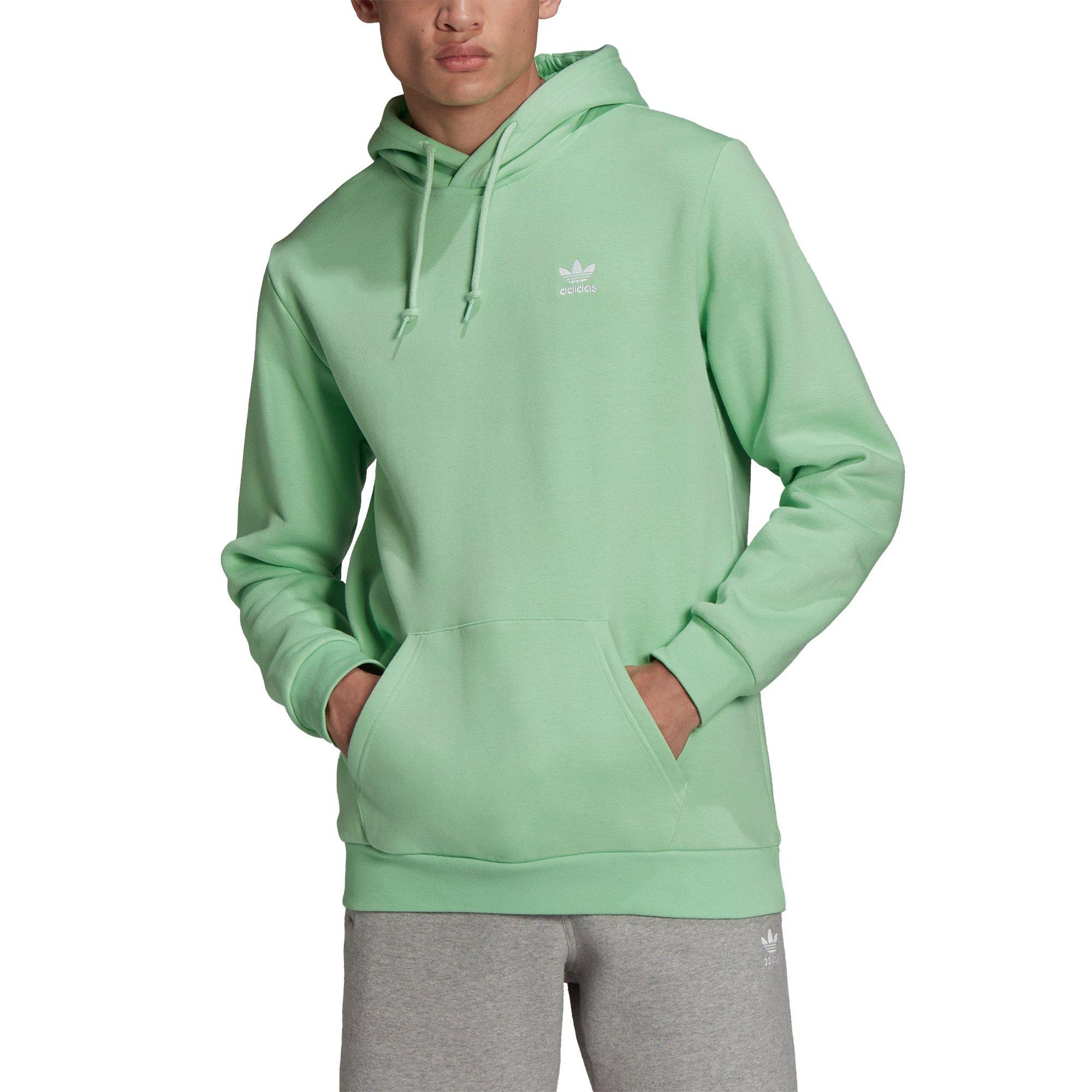 Mens Green Adidas Hoodies & Sweatshirts Tops, Clothing